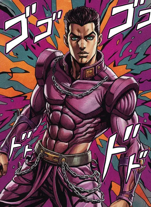 JOJO illustration style