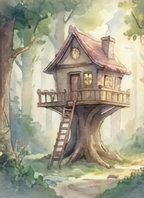 Watercolor illustration style