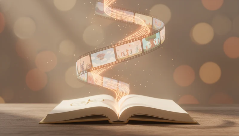 Story to video AI workflow that converts storybook pages into a cinematic short