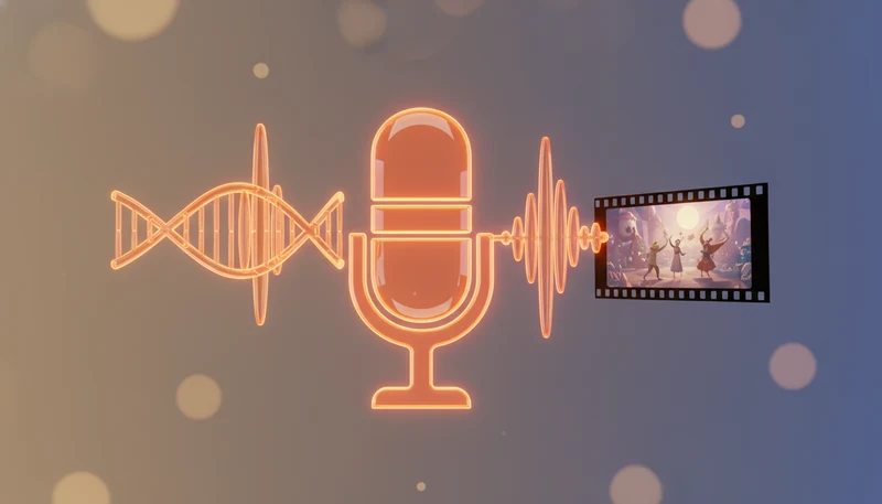 Voice-cloned storytelling combined with AI story video for social platforms