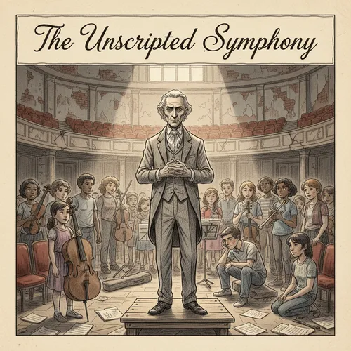 Book cover of "The Unscripted Symphony"