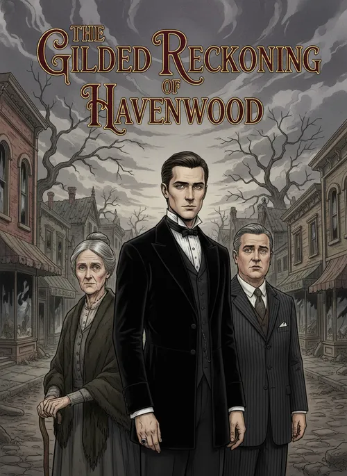 Book cover of "The Gilded Reckoning of Havenwood"