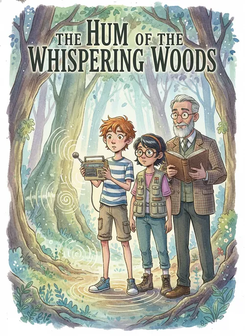 Book cover of "The Hum of the Whispering Woods"